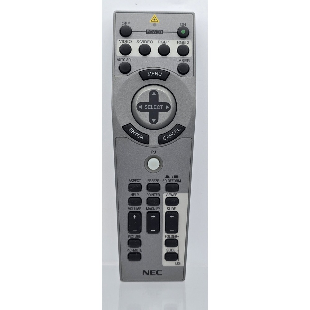 Original NEC Rd391E 7N900354 laser Projector Remote Control Tested